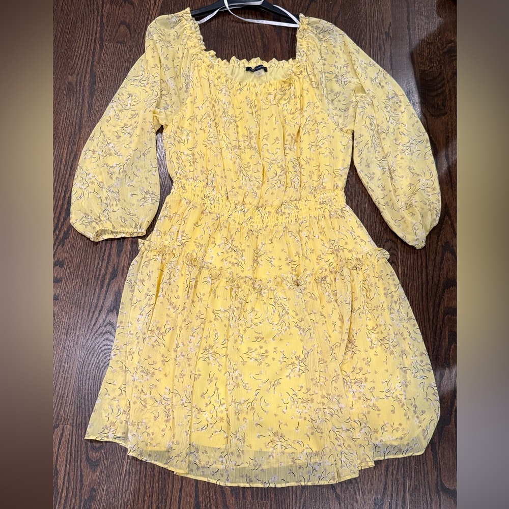 Tommy Hilfiger Yellow Floral Ladies Dress